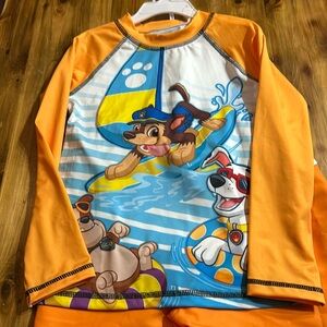 Nickelodeon Kids Swim Shirt - Orange and Blue